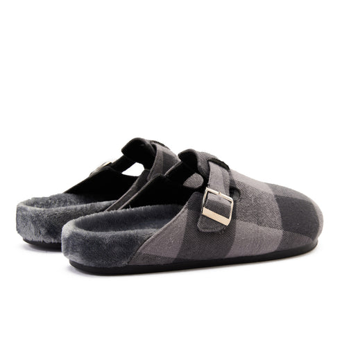 Snuggs Clogs Dark Grey x Light Grey Checkered
